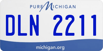 MI license plate DLN2211