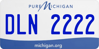 MI license plate DLN2222