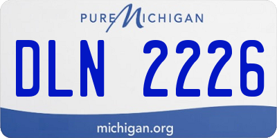 MI license plate DLN2226