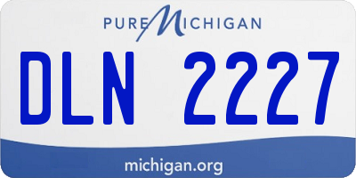 MI license plate DLN2227