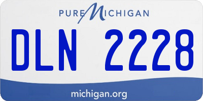MI license plate DLN2228