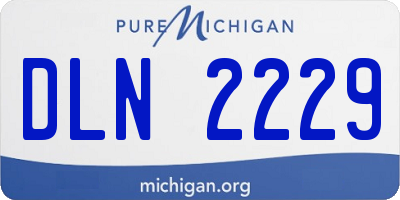 MI license plate DLN2229