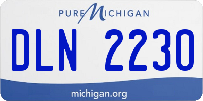 MI license plate DLN2230