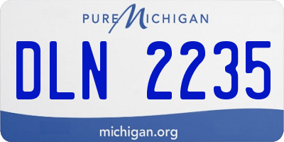 MI license plate DLN2235