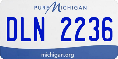 MI license plate DLN2236