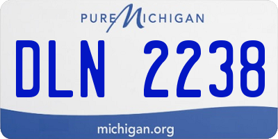 MI license plate DLN2238