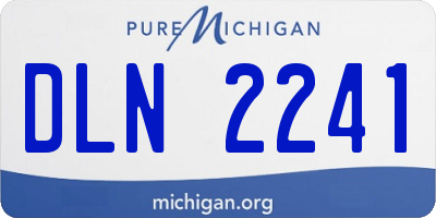 MI license plate DLN2241