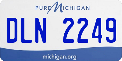 MI license plate DLN2249