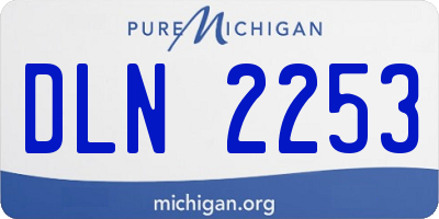 MI license plate DLN2253