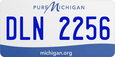 MI license plate DLN2256