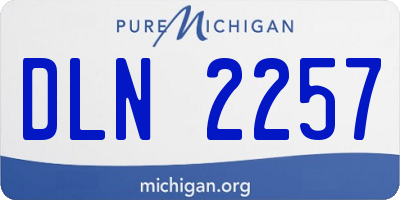 MI license plate DLN2257