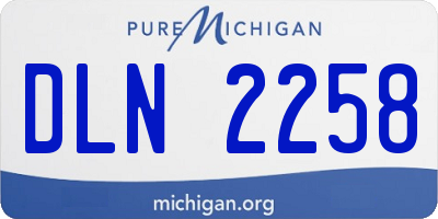 MI license plate DLN2258