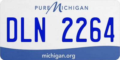 MI license plate DLN2264