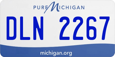 MI license plate DLN2267