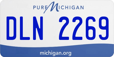MI license plate DLN2269