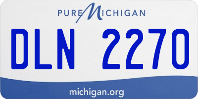 MI license plate DLN2270