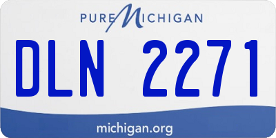 MI license plate DLN2271