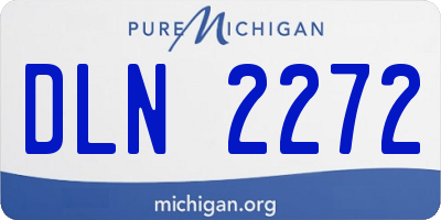 MI license plate DLN2272