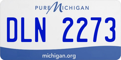 MI license plate DLN2273
