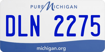 MI license plate DLN2275