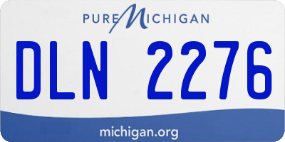 MI license plate DLN2276