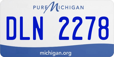 MI license plate DLN2278