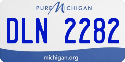 MI license plate DLN2282