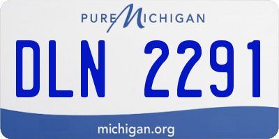 MI license plate DLN2291