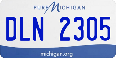 MI license plate DLN2305