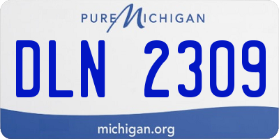 MI license plate DLN2309