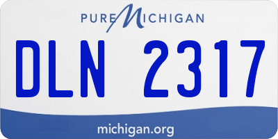 MI license plate DLN2317
