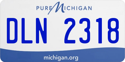 MI license plate DLN2318