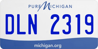 MI license plate DLN2319