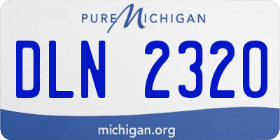MI license plate DLN2320