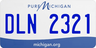 MI license plate DLN2321