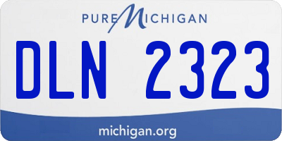 MI license plate DLN2323