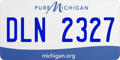 MI license plate DLN2327