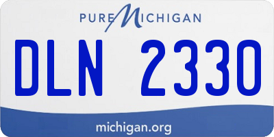 MI license plate DLN2330