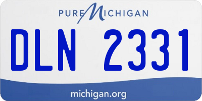 MI license plate DLN2331