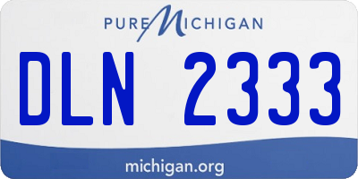 MI license plate DLN2333