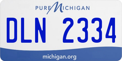 MI license plate DLN2334