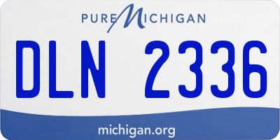 MI license plate DLN2336