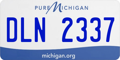MI license plate DLN2337