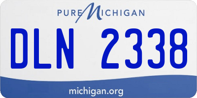 MI license plate DLN2338