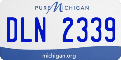 MI license plate DLN2339