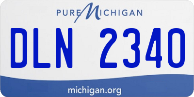 MI license plate DLN2340