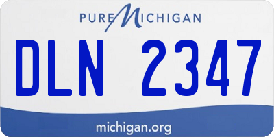 MI license plate DLN2347