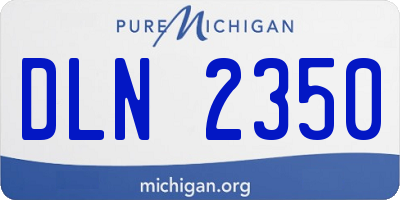 MI license plate DLN2350