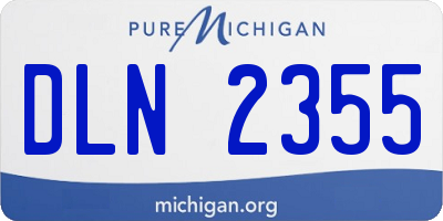MI license plate DLN2355
