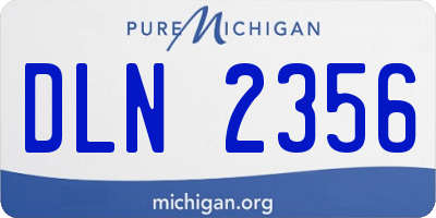 MI license plate DLN2356